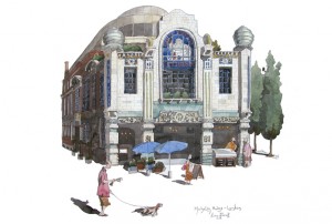 A painting of Michelin House, London