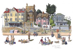A painting of Lyme Regis, Dorset