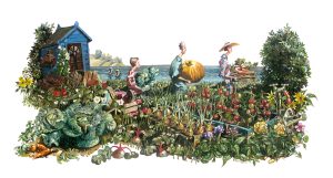 The Allotment Show painitng