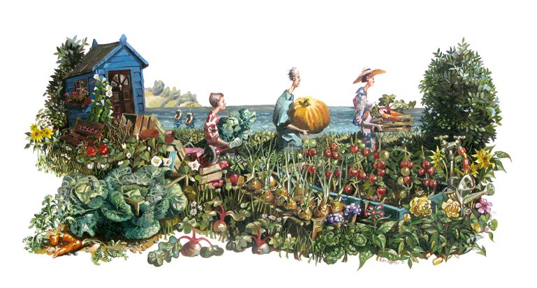 The Allotment Show painitng