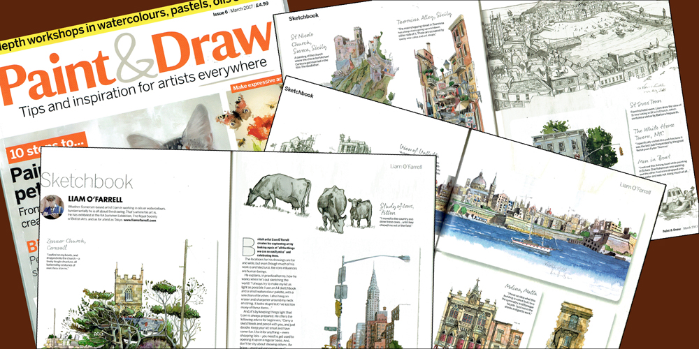 Draw & paint cover Liam O'Farrell