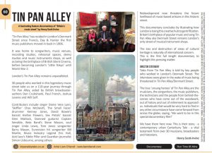 Tin pan Alley film press feature Madrid Film Festival