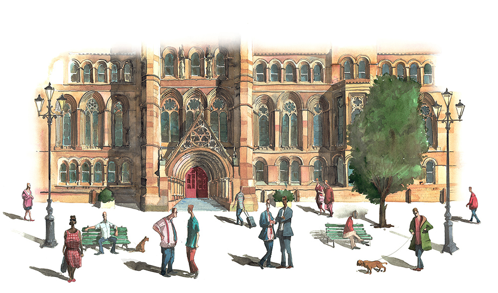 Painting of Manchester Town Hall final