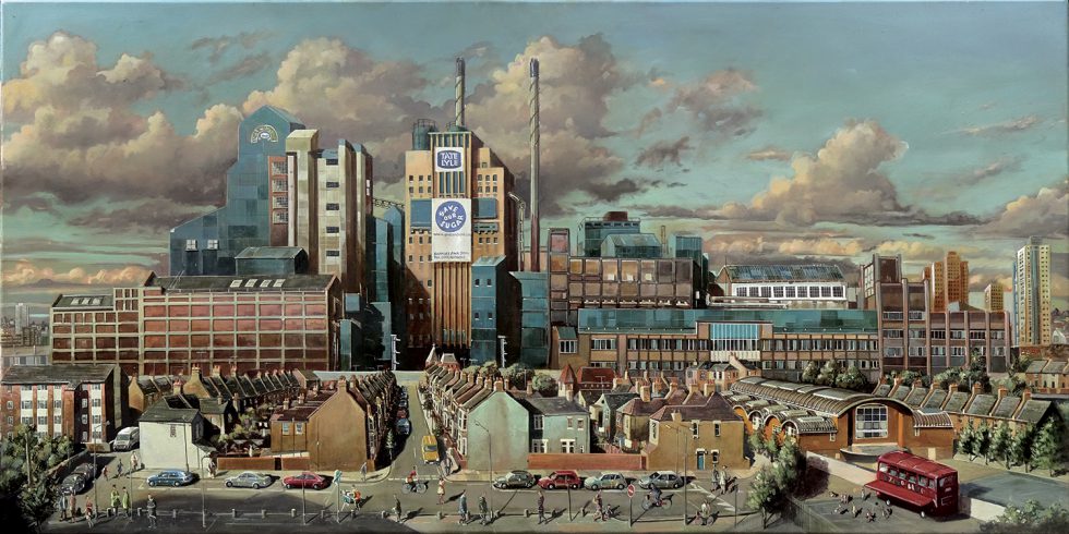 Painting of Tate and Lyle sugar factory London