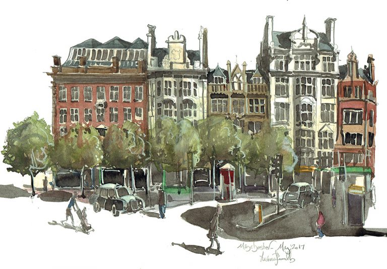 Manchester Picadilly painting
