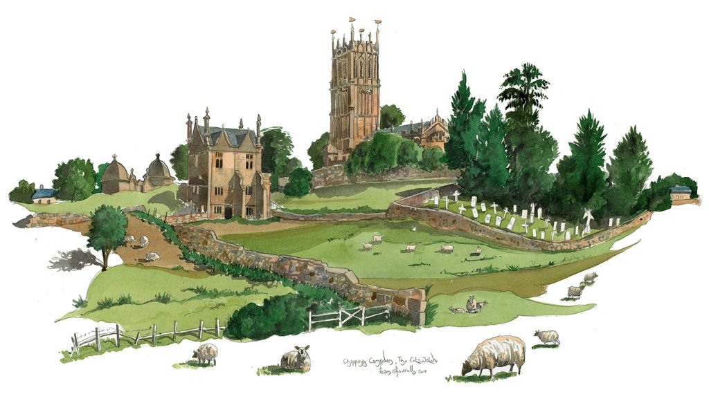 Chipping Campden St James Church Painting