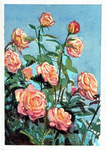 A painting of Roses