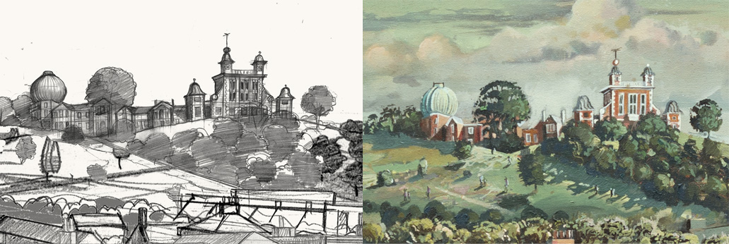 Royal Observatory Painting Greenwich