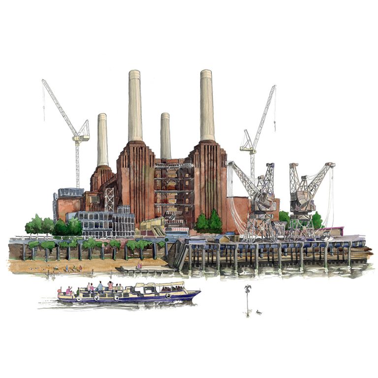 battersea Power Station painting
