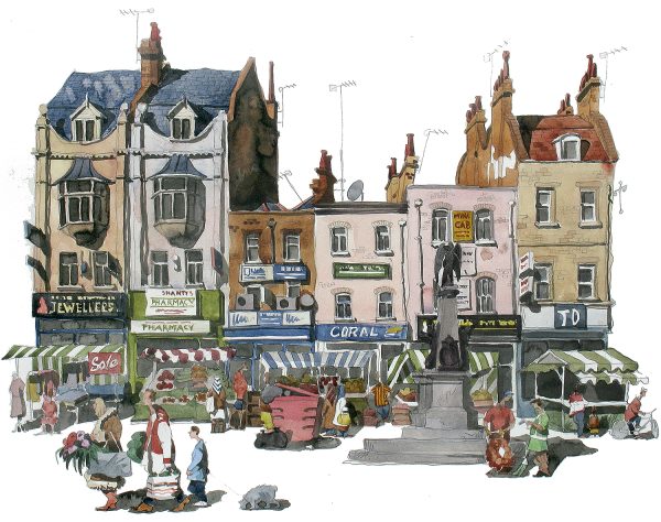 Painting of Whitechapel Road London