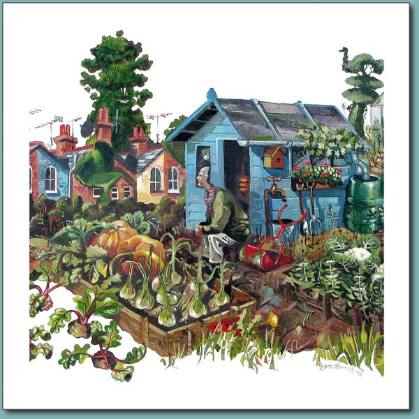 Greetings card - waiting