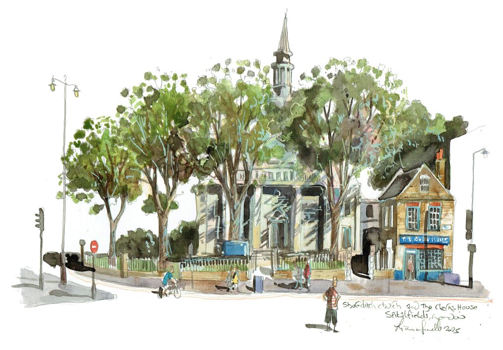 St Leonard’s Church, and Clerks House Shoreditch