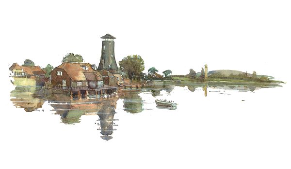 Langstone harbour and Mill