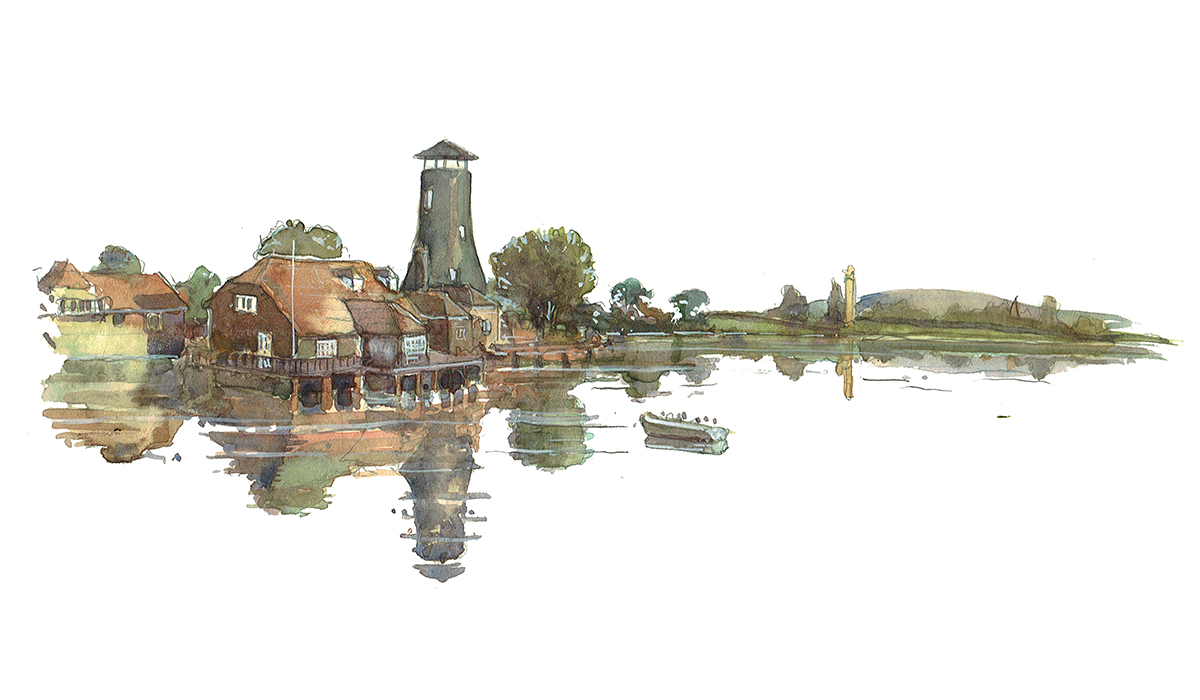 Langstone harbour and Mill