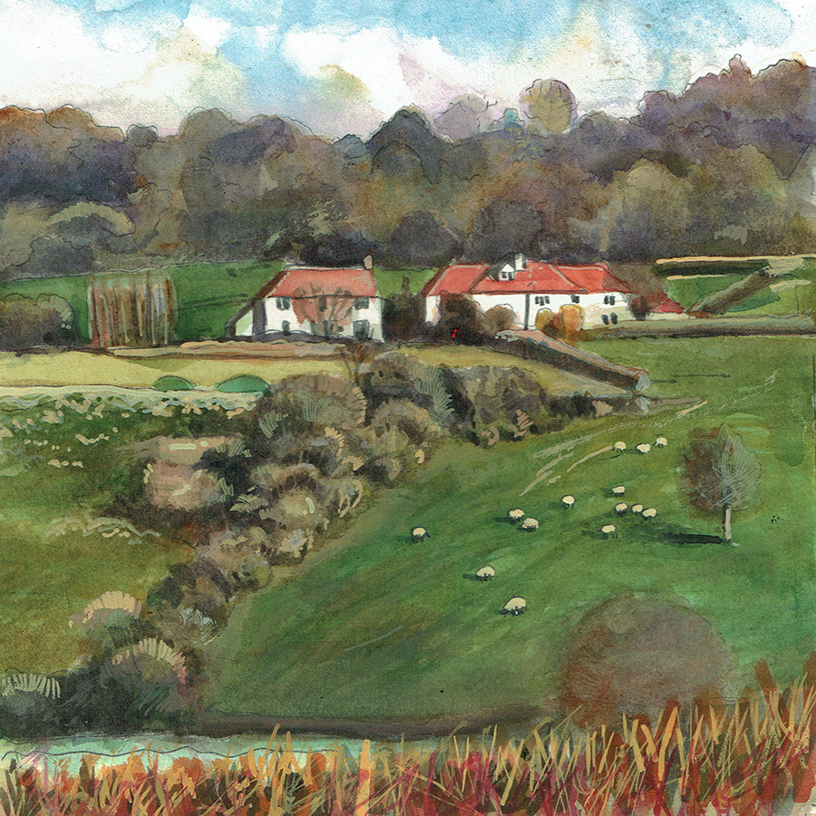 Evercreech in Somerset Painting