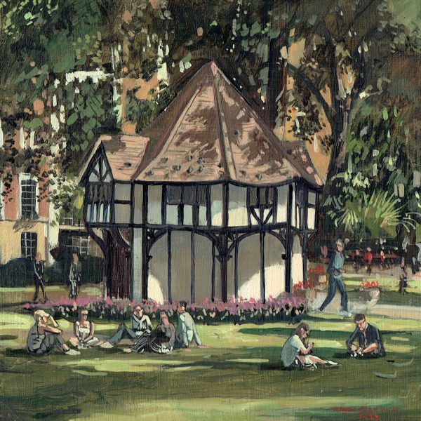 Greetings Card - A summer view of Soho Square London