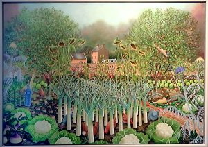 Allotment painting in battersea