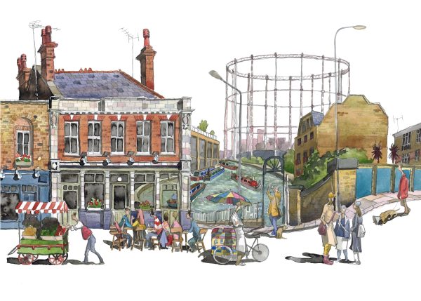 Greetings Card - Broadway Market, Hackney, London