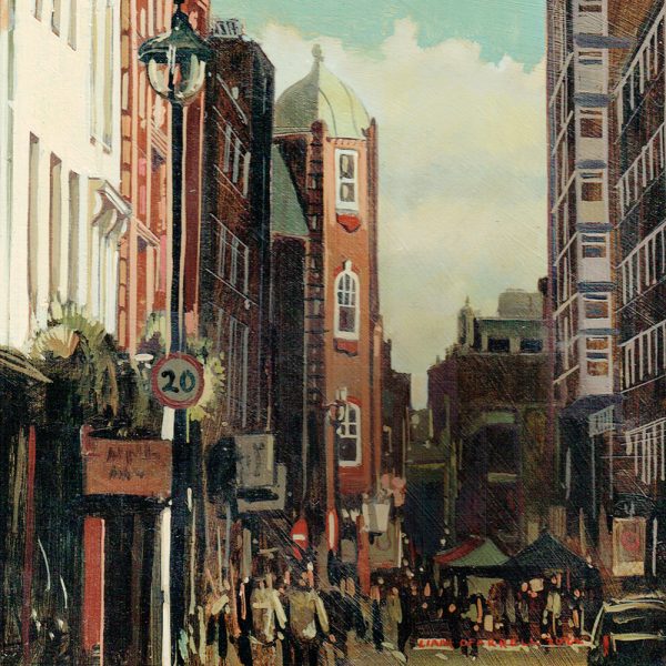 Greetings Card - Berwick Street in Soho London