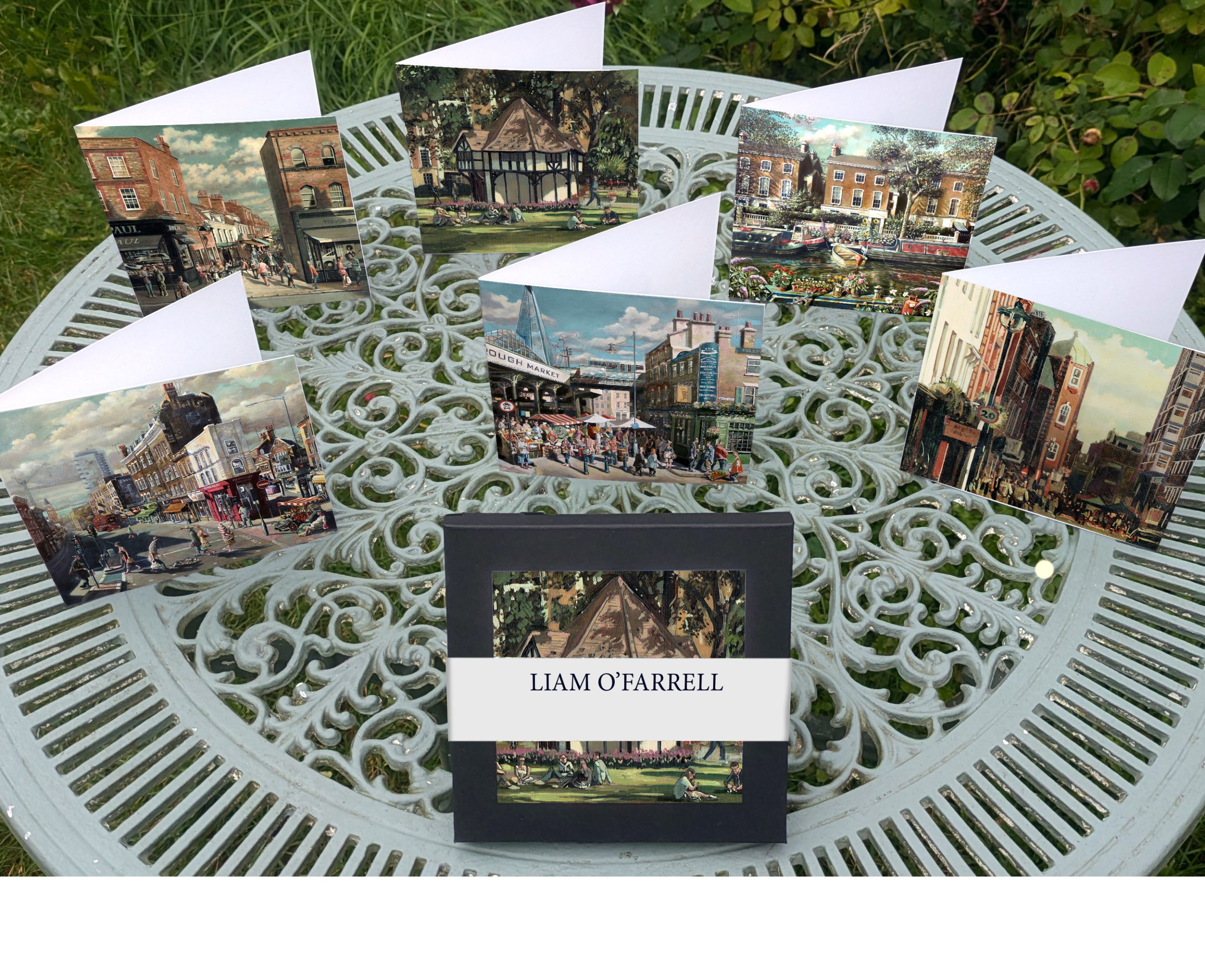 London cards on table