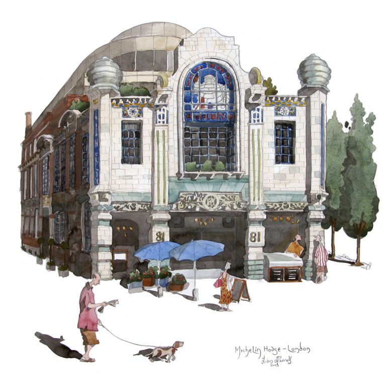 The Michelin Building, Fulham London greetings card
