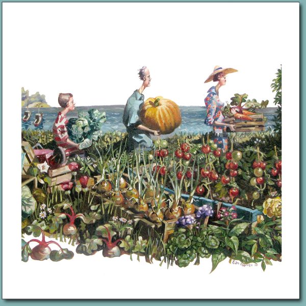 Greetings card - The allotment show