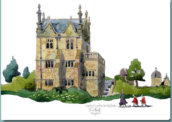 Banqueting House Chipping Campden in the Cotswolds Greetings card 178mm x 127mm
