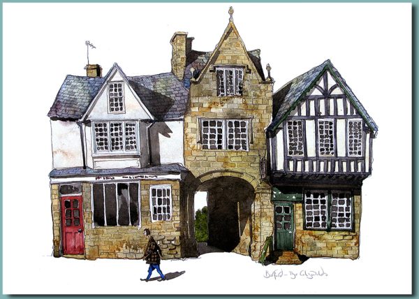 Burford in the Cotswolds Greetings card 178mm x 127mm