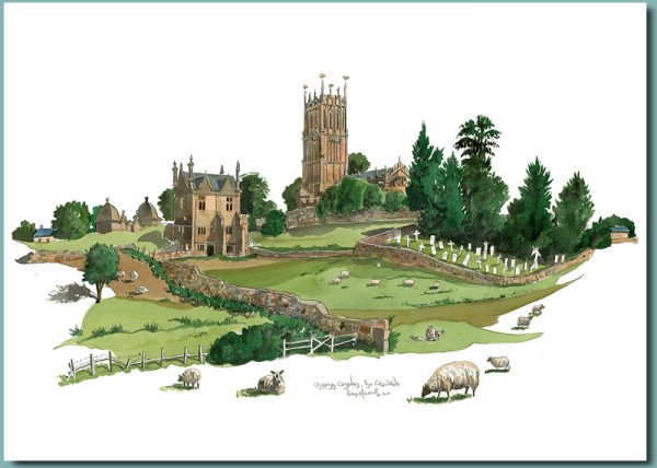 Greetings Card - St James' Church, Chipping Campden, The Cotswolds