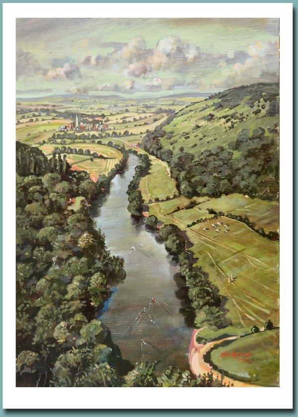 Greetings Card - The View From Symonds Yat Rock