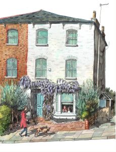 Final painting of a house commission in Richmond surrey
