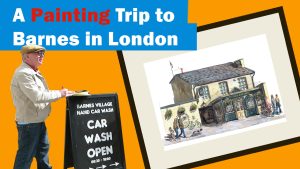 A painting and video trip to Barnes in London.