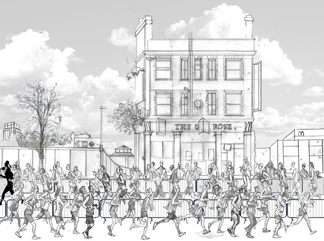 marathon drawing