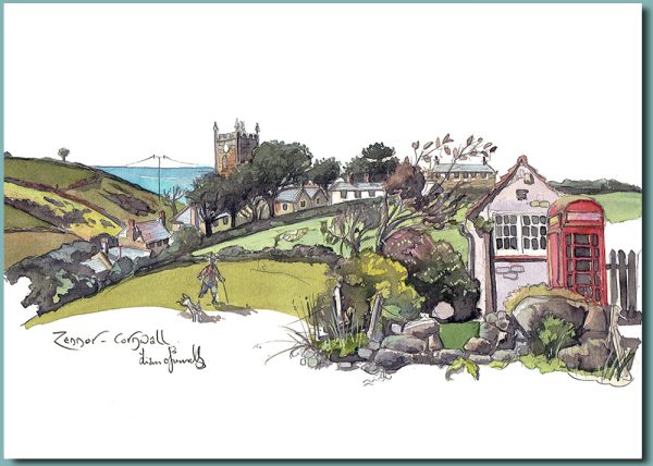 Zennor, Cornwall Greetings card 178mm x 127mm